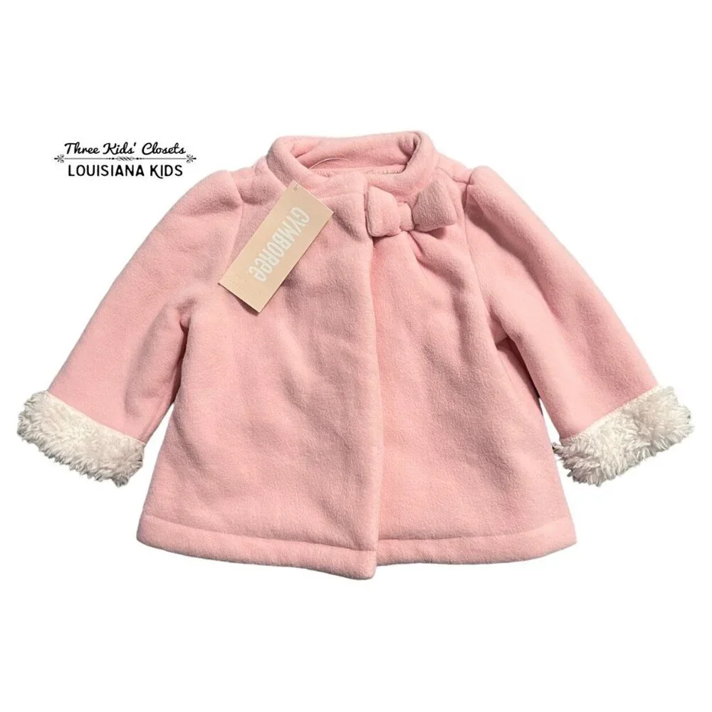 NEW Gymboree 6-12m Pink Fuzzy Jacket